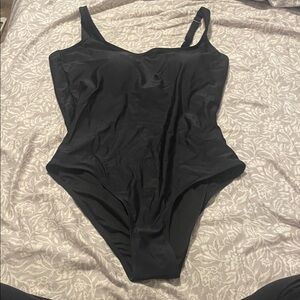 Amazon Black One-Piece Swim Suit